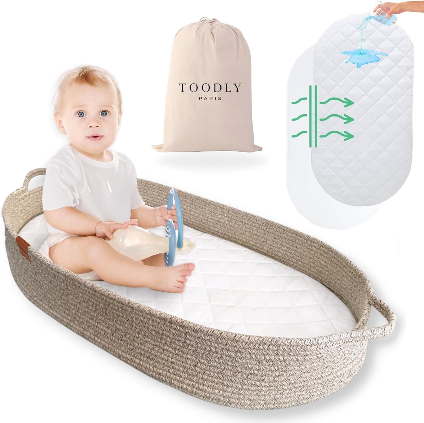 Berceau bébé - BabyCradleBed™ - Marron