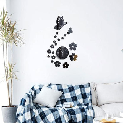 CrystalButterflyClocks™- Noir