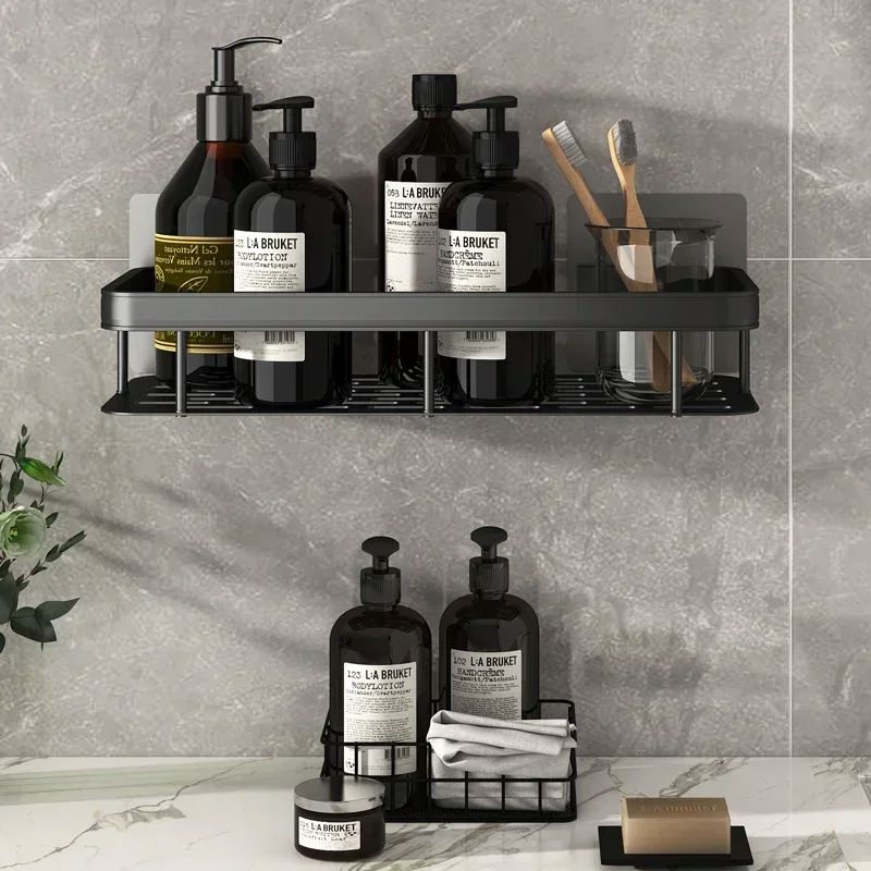 Étagère de Douche - ShelfBathroomOrganizer ™ - Rectangle Noir