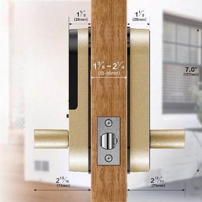 Serrure Connectée - SmartLockSecurity™ - Doré