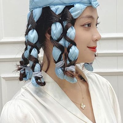 Rouleau à cheveux - HeatlessHairCurler™ - Bleu Ciel