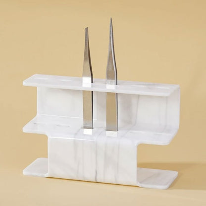Rangement Maquillage - EyelashTweezersStorage™ - Marbré