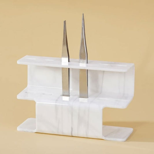 Rangement Maquillage - EyelashTweezersStorage™ - Marbré