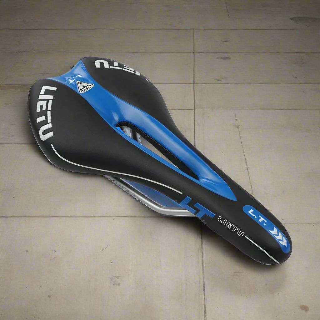 Selle de Vélo - BicycleSaddle™ - Bleu Noir