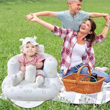 Canapé Gonflable - BabySeat™ - Blanc Lapin