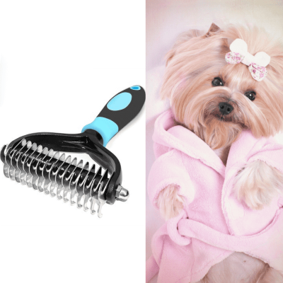 Brosse pour Chien - TangleFree™ - Bleu