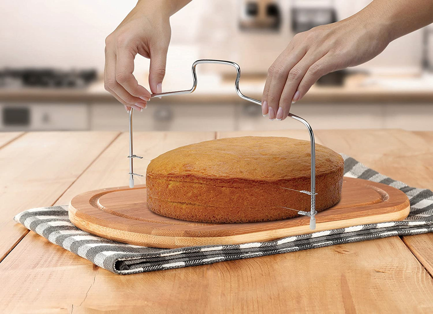 CakeTrancheur™ - Outils de coupe de gâteau en métal | Pâtisserie