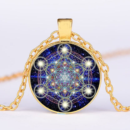GeoGreek™ Collier en Cube de métatron à géométrie sacrée  | spiritualité