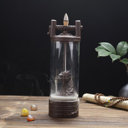 DragonBurner™ Brûleur d'encens dragon chinois en céramique | Spiritualité