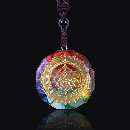 YantraNecklace™ Collier-pendentif en orgonite | Yoga