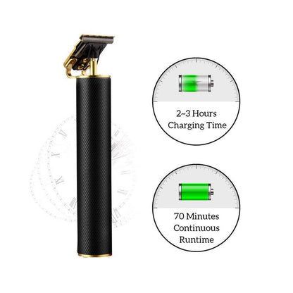 USB Rechargeable Hair Trimmer Cordless Barber Carving Hair Clipper Large Power Low Noise T-Outliner Hair Cutting For Kid Adults