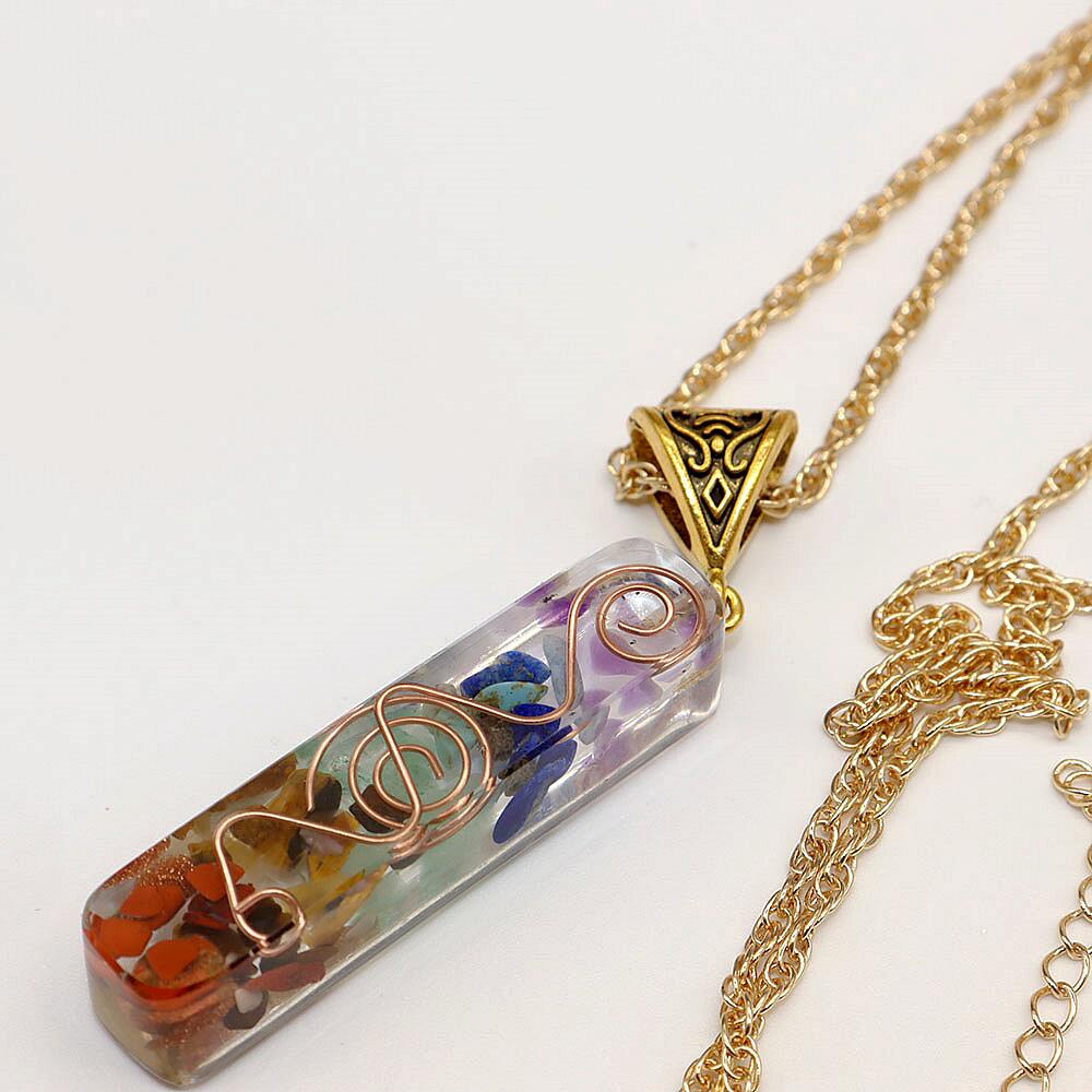 CrystalHealing™ Collier en pierre naturelle avec pendentif en cristal | Spiritualité