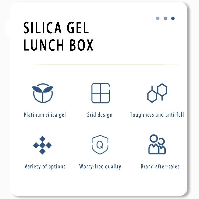 HealthyBox™ Boîte à déjeuner en Silicone avec couvercle | Cuisine