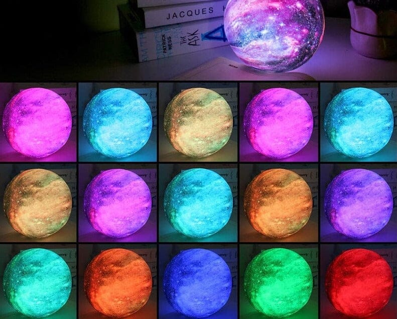 3DGlobeLampe™ - Veilleuse multicouleur en forme de planète