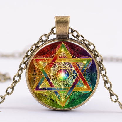 GeoGreek™ Collier en Cube de métatron à géométrie sacrée  | spiritualité