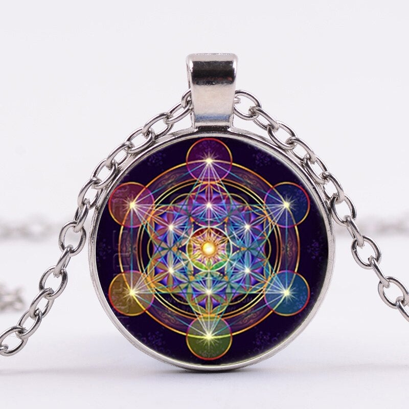 GeoGreek™ Sacred Geometry Metatron Cube Necklace | spirituality 
