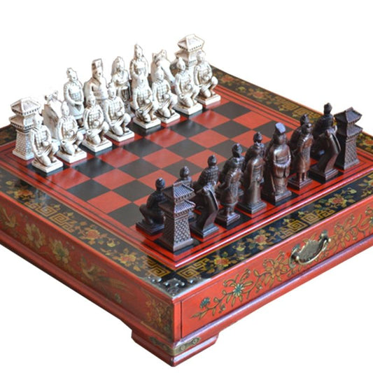 Jeu d'Echecs Chinois en Terracotta | Echecs