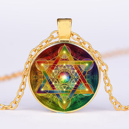 GeoGreek™ Collier en Cube de métatron à géométrie sacrée  | spiritualité