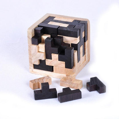 3DPuzzle™ - Puzzle Cube en bois | Jeux