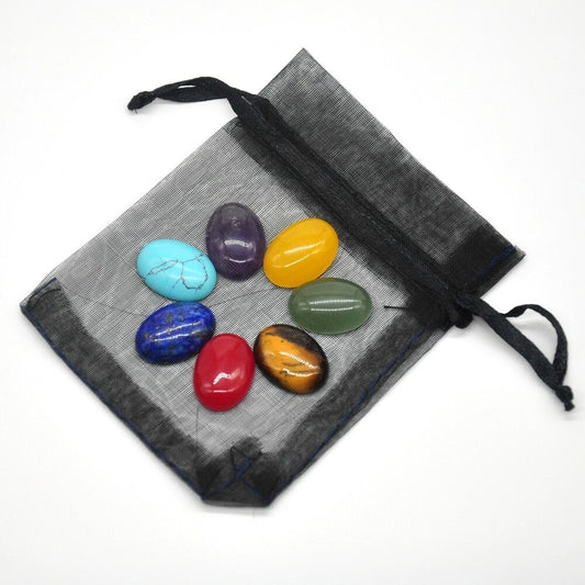 CrystalChakra™ Ensemble de 7 pierres précieuses Chakra | spiritualité
