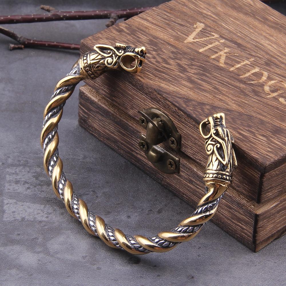 Loyalty™ | Bracelet 2 heads of Fenrir | Vikings 