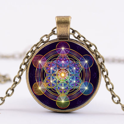 GeoGreek™ Collier en Cube de métatron à géométrie sacrée  | spiritualité