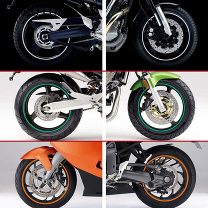 ShinyBands™ - Self-adhesive reflective motorcycle tap