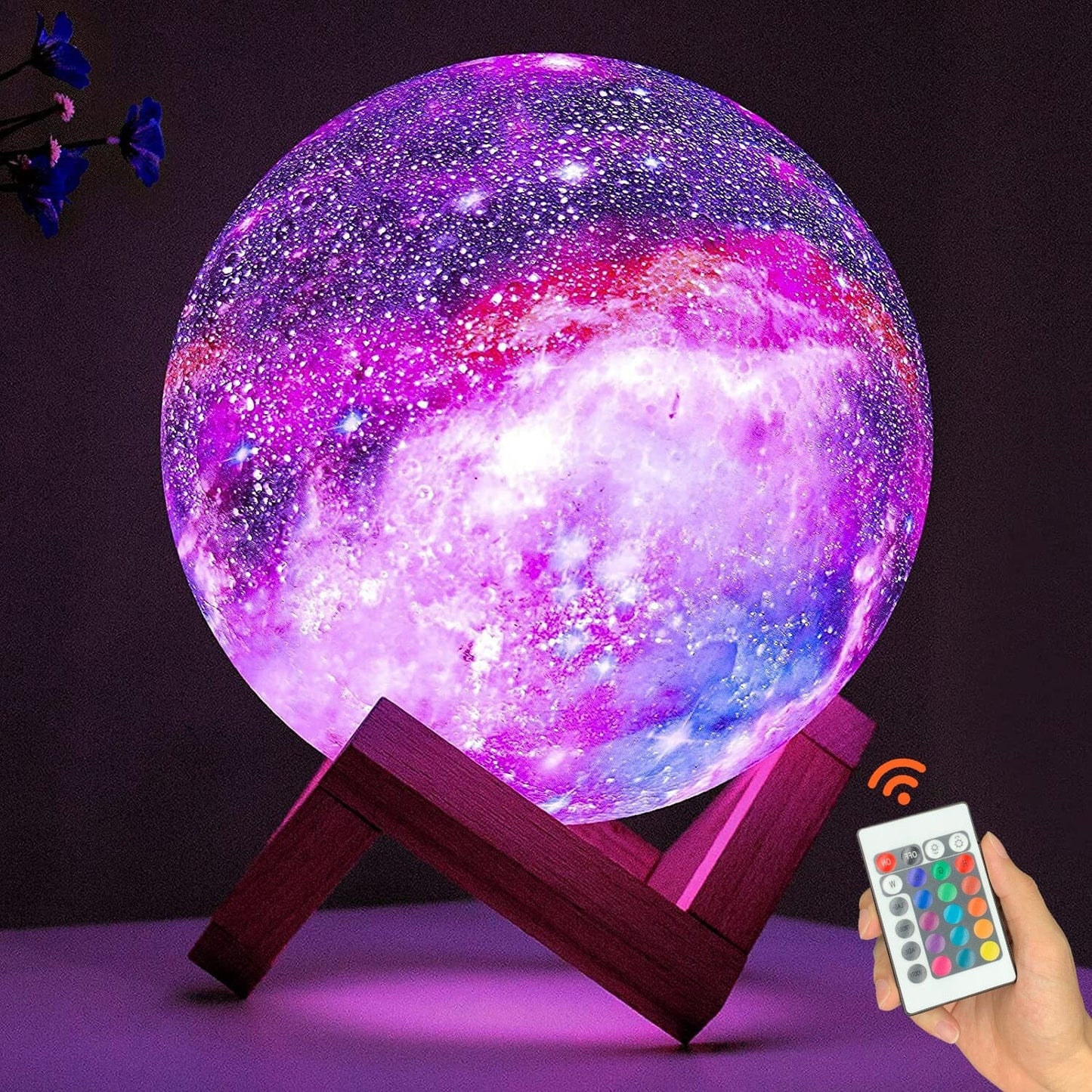 3DGlobeLampe™ - Veilleuse multicouleur en forme de planète