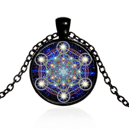 GeoGreek™ Collier en Cube de métatron à géométrie sacrée  | spiritualité