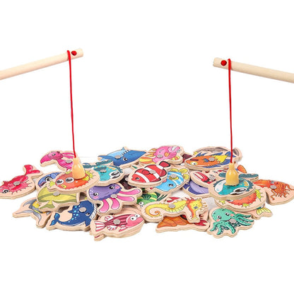 FishingToys™ Jouets de pêche magnétique en bois