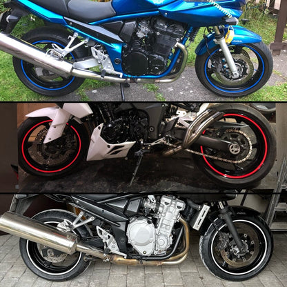 ShinyBands™ - Self-adhesive reflective motorcycle tap