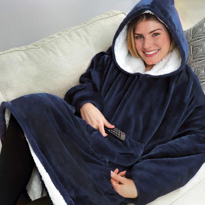 HappyHoody Blanket with Oversized Winter Hoodie